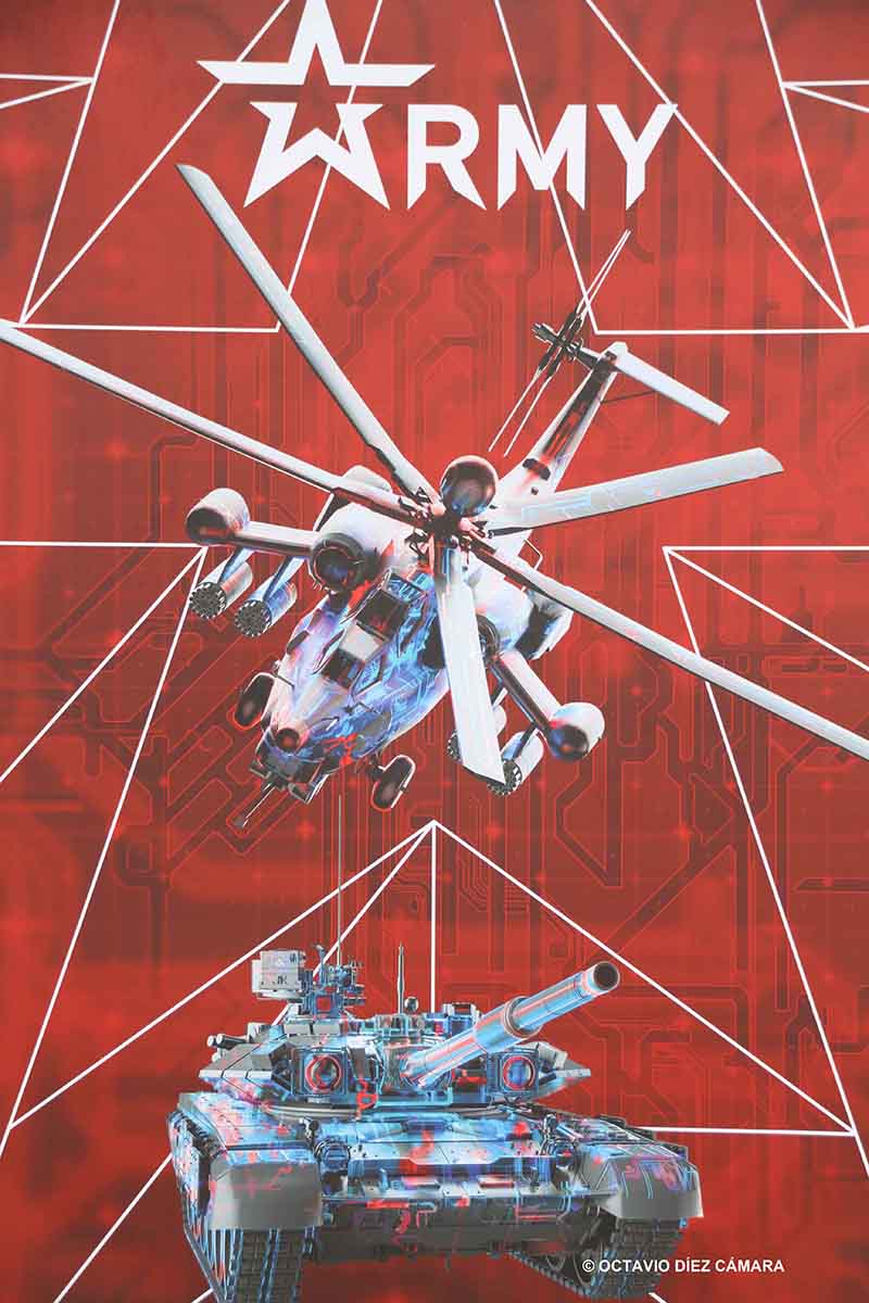 Los ltimos desarrollos de sistemas de armas rusos van a exponerse la semana prxima en Army 2022. (Octavio Dez Cmara)